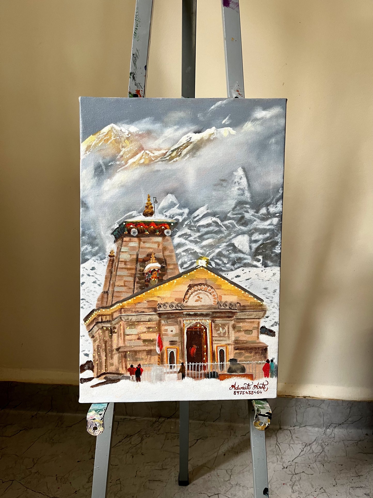 Kedarnath Temple Painting