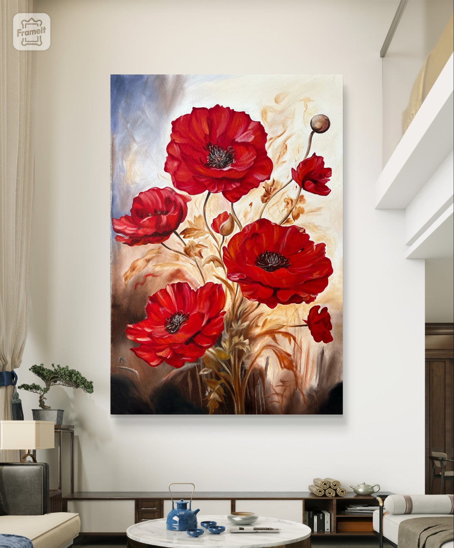 Big flower painting