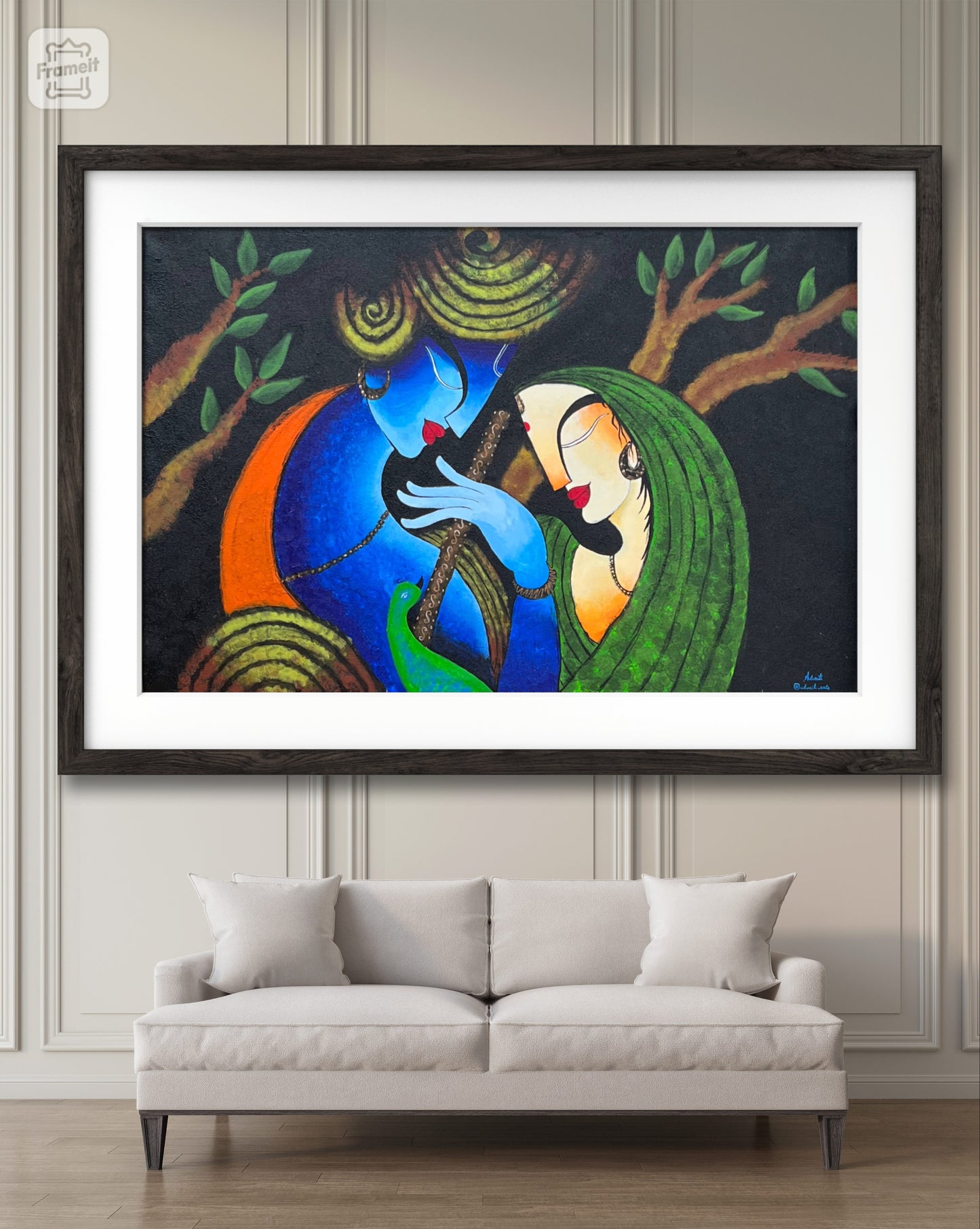 Radha Krishna Canvas Painting