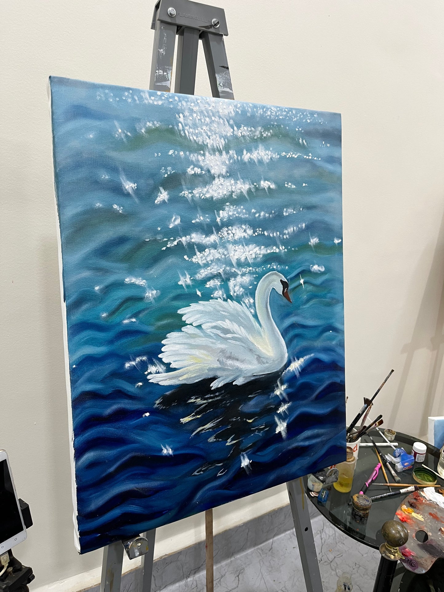 Swan Painting